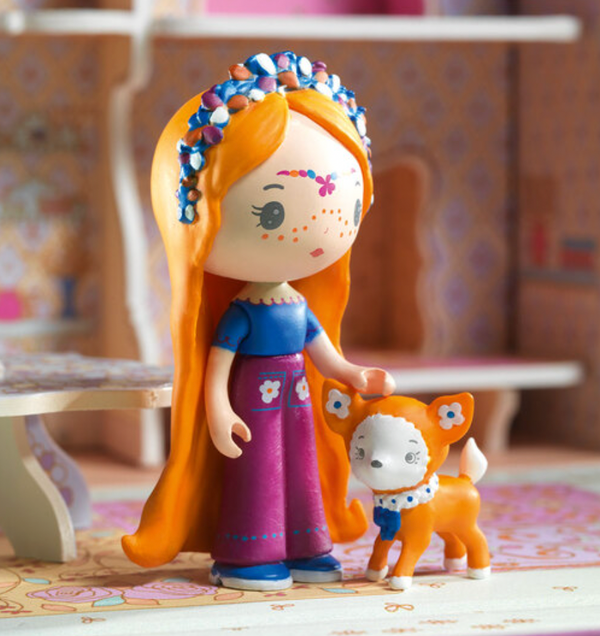 Bluchka & Indie Caravan House with Tinyly Figurine & Pet - Tinyly