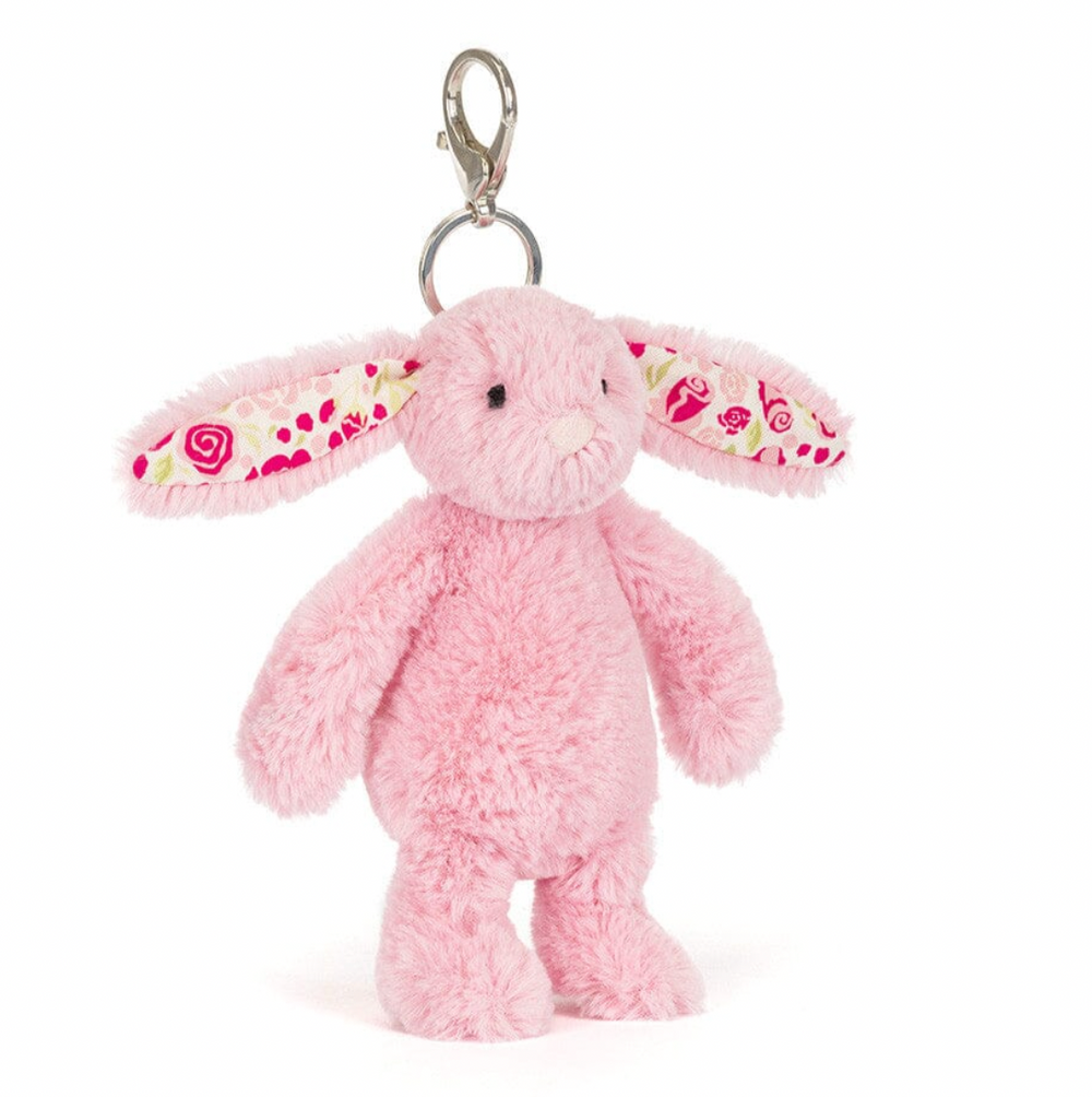 Blushkin Blossom Bunny Bag Charm - Jellycat