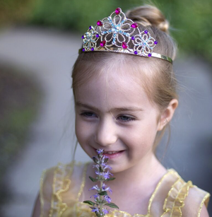Bejewelled Tiara, Gold - Great Prentenders