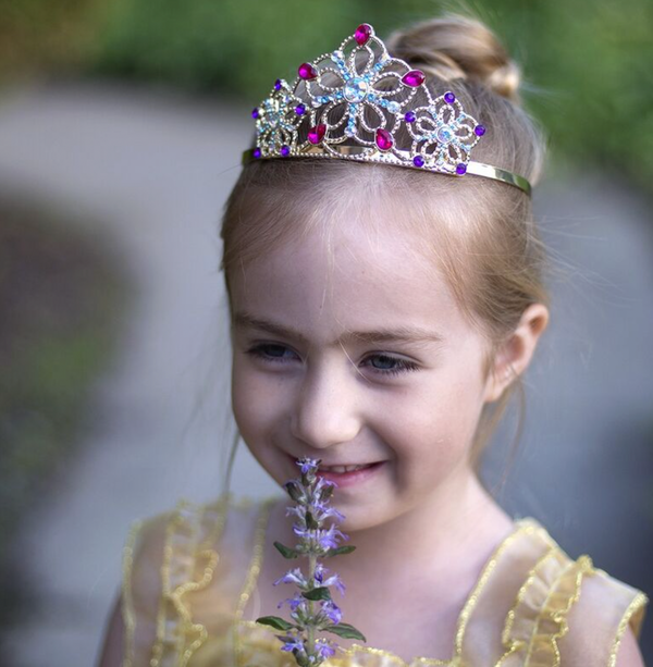 Bejewelled Tiara, Gold - Great Prentenders