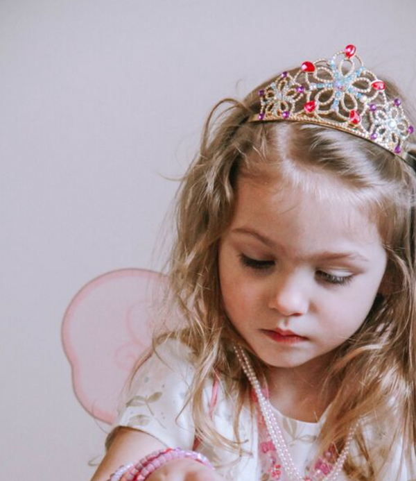 Bejewelled Tiara, Gold - Great Prentenders