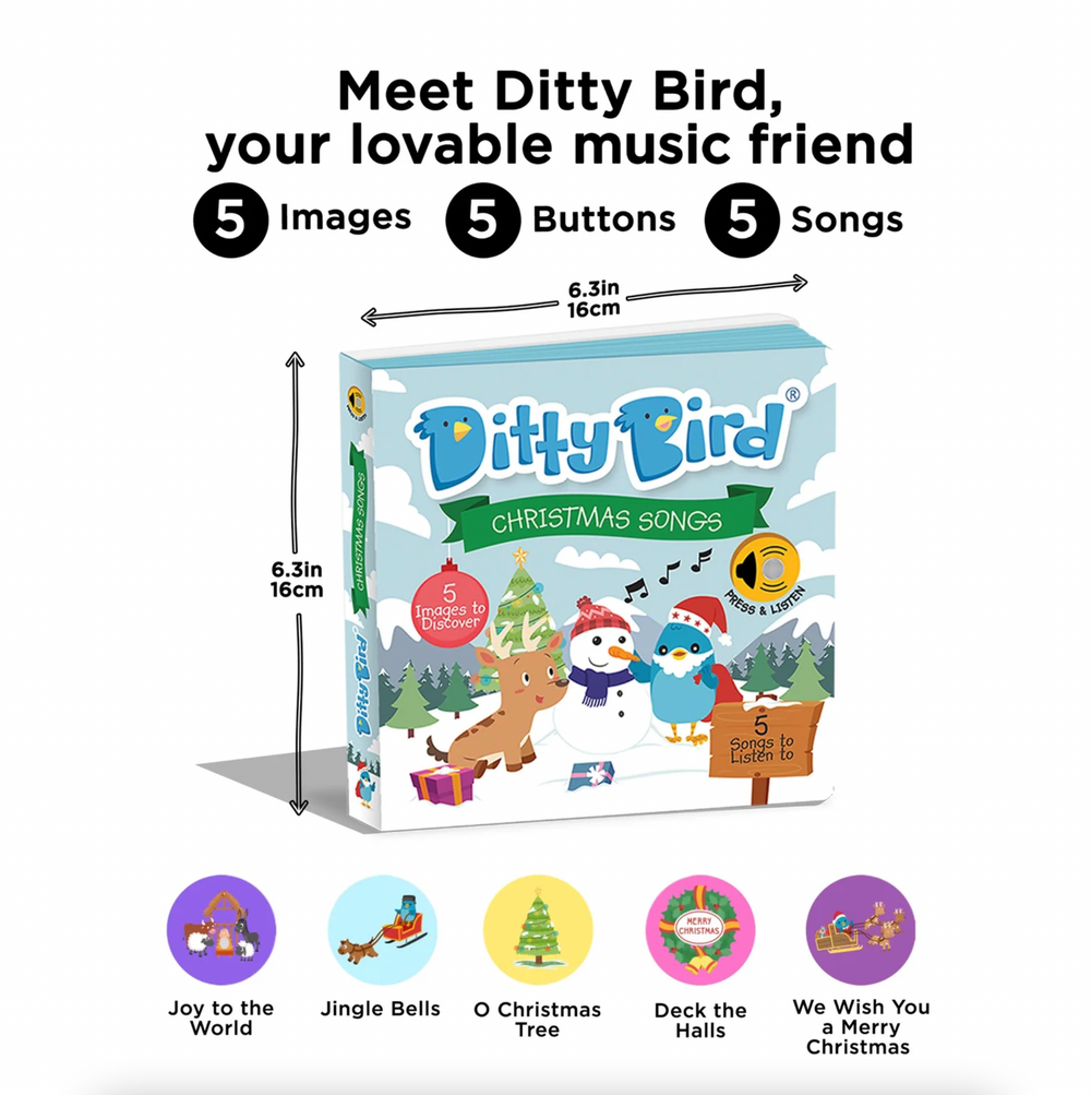 Musical Book - Christmas Songs - Ditty Bird