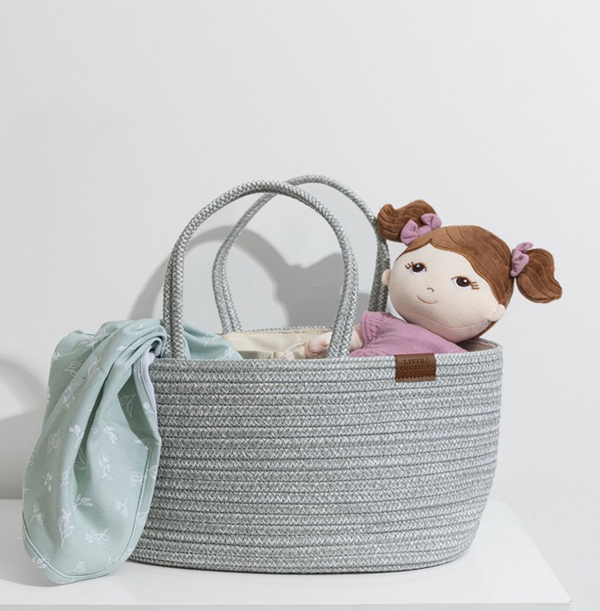 Cotton Rope Storage Caddy - Sage - Living Textiles