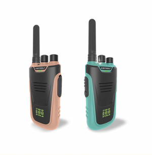 KidyTalk Long Range Walkie Talkies - Natural/Cyan - KidyWolf
