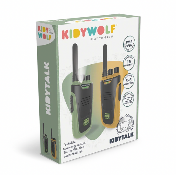 KidyTalk Long Range Walkie Talkies - Blue/Red - KidyWolf