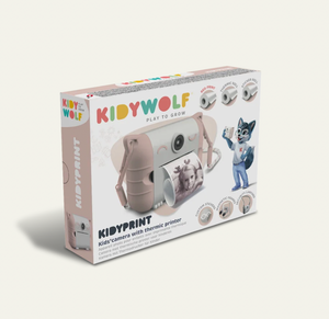 KidyPrint Thermal Printing Camera - Peach - KidyWolf