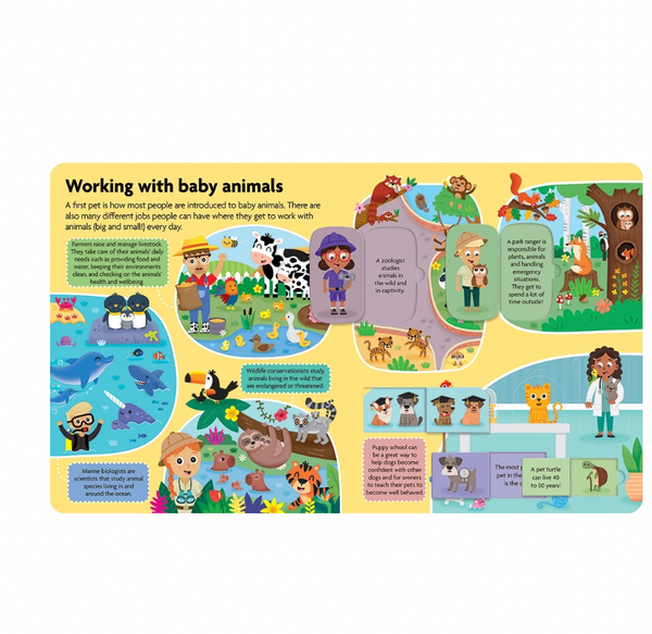 Lift the Flap Board Book - Baby Animals