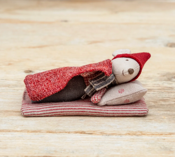 Christmas Mouse Baby in Book - Maileg