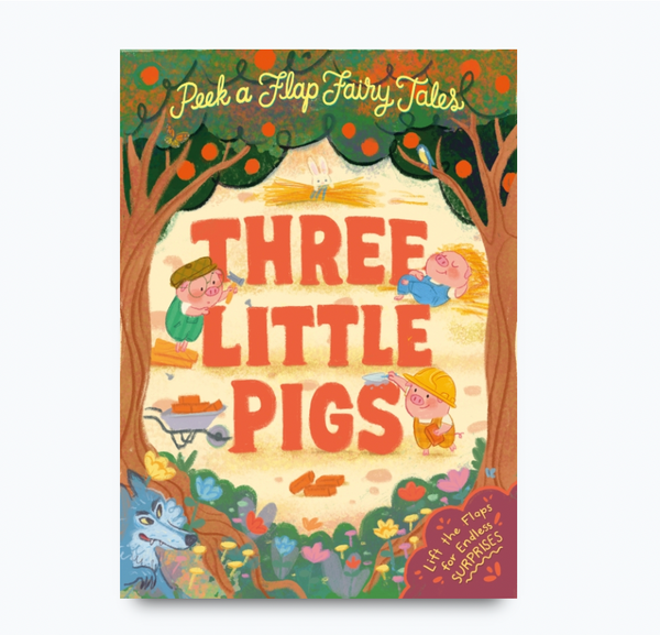 Peek a Flap Fairy Tales Three Little Pigs - Kids Book