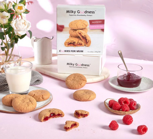 Raspberry Lactation Cookies - Milky Goodness