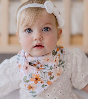 Bandana Bibs - Nude & Bloom - 2 pack -  Bambella Designs