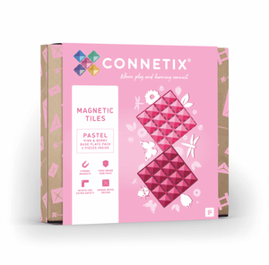 Base Plate pack - 2 pc - Pink & Berry - Connetix Tiles