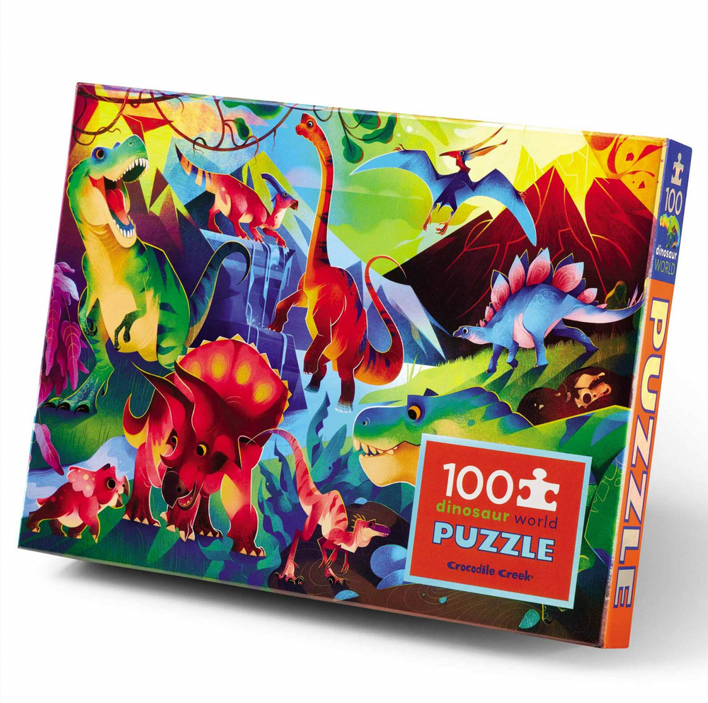 Holographic Puzzle 100 pc - Dinosaur World - Crocodile Creek