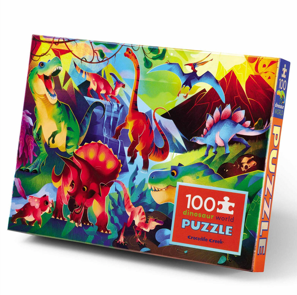 Holographic Puzzle 100 pc - Dinosaur World - Crocodile Creek