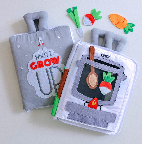 Fabric Activity Book - When I Grow Up - Curious Columbus