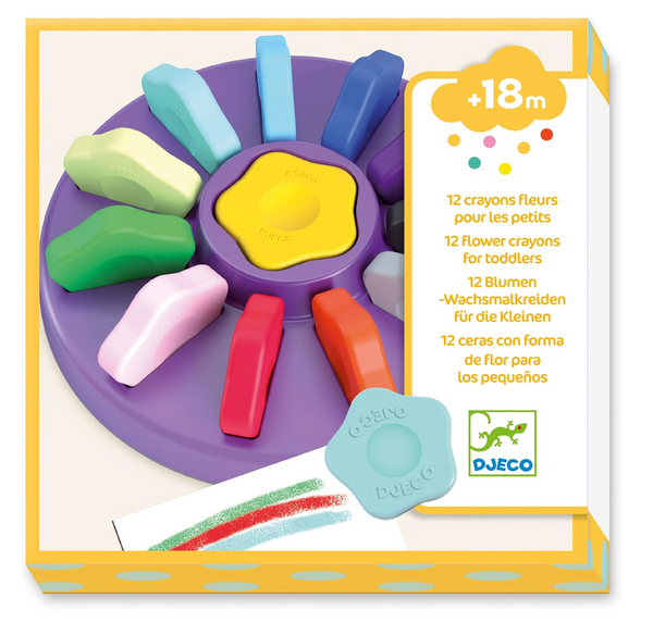 Toddler Flower Crayons - Djeco