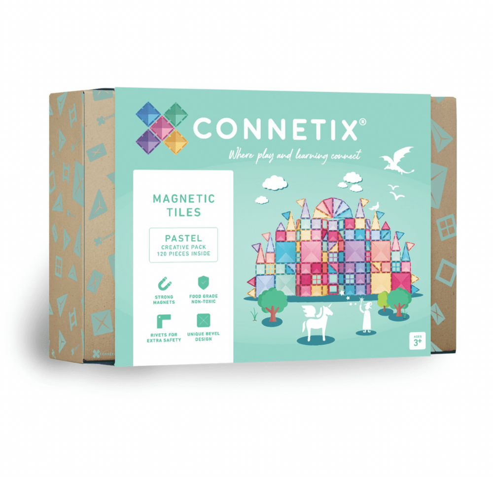 Pastel Creative Pack 120 pc - Connetix Tiles