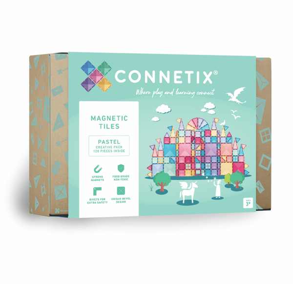 Pastel Creative Pack 120 pc - Connetix Tiles