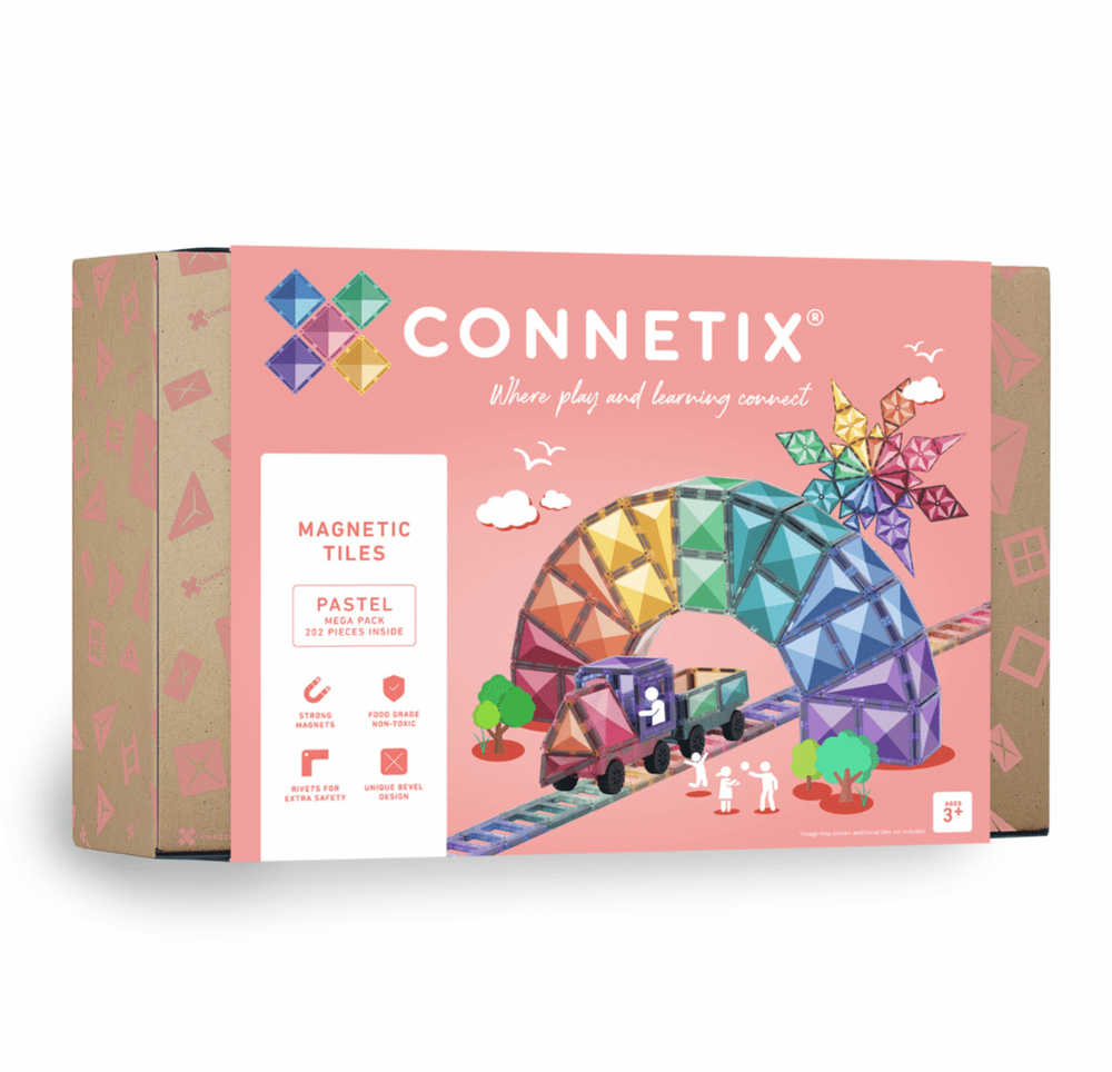 Pastel Mega Pack - 202 pc - Connetix Tiles