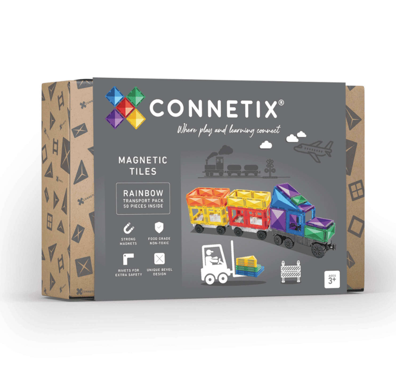 Rainbow Transport Pack 50 pc - Connetix