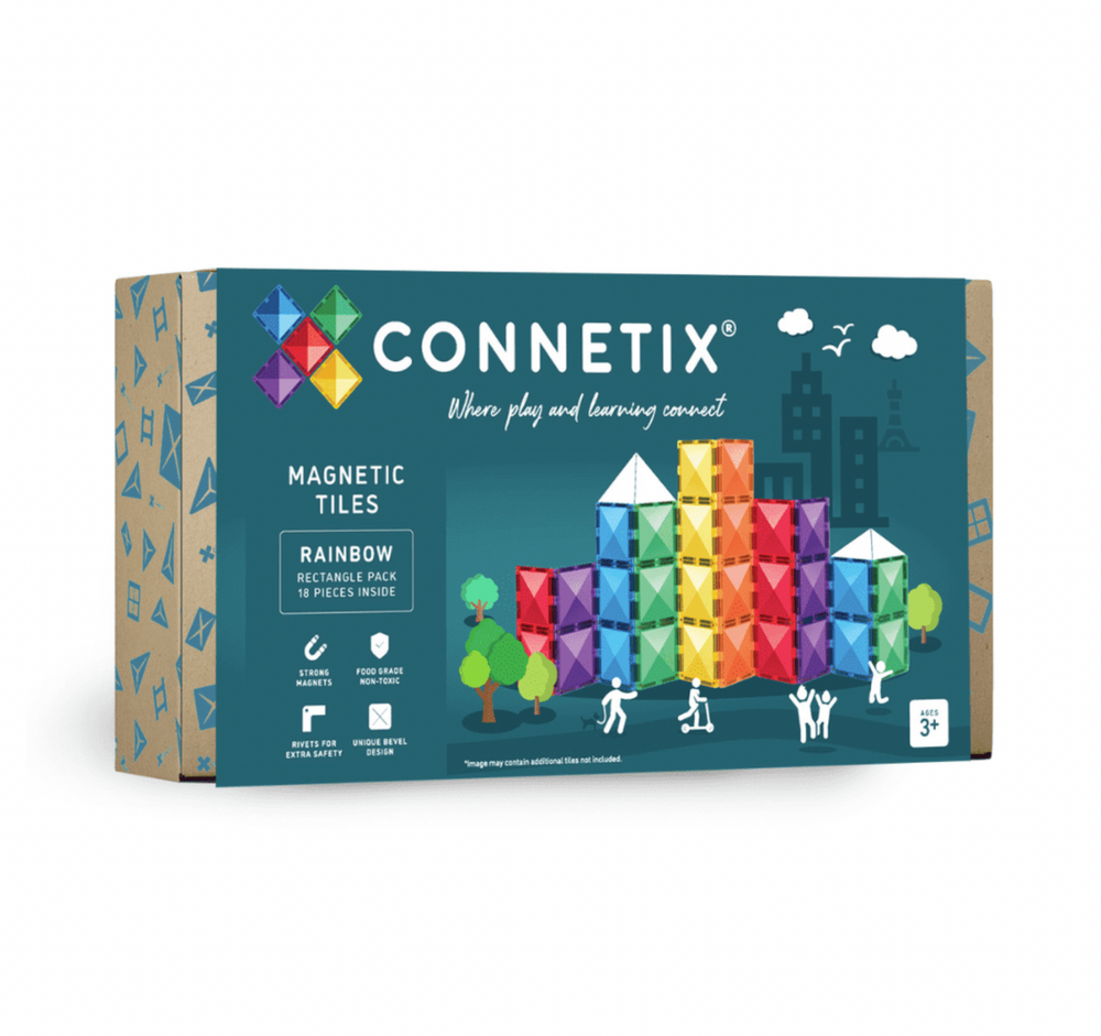 Rainbow Rectangle Pack 18pc - Connetix