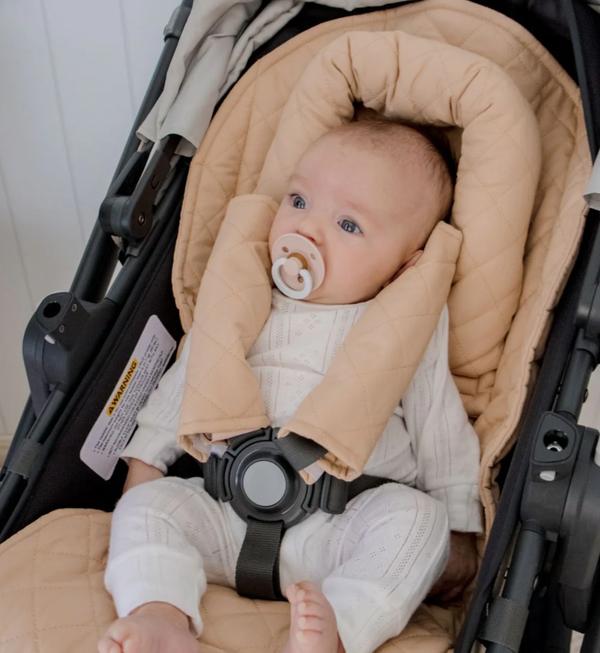 Universal Quilted Pram Liner | Nude - Bambella Designs