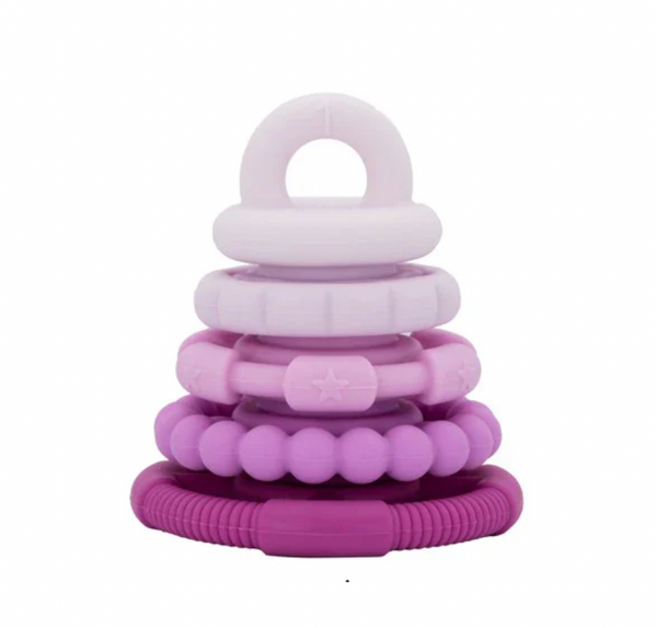 Rainbow Stacker & Teether Toy - Raspberry Ombre - Jellystone