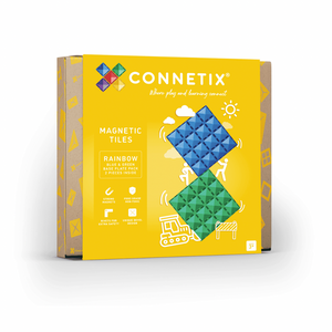 Base Plate pack 2 pc - Blue & Green - Connetix Tiles