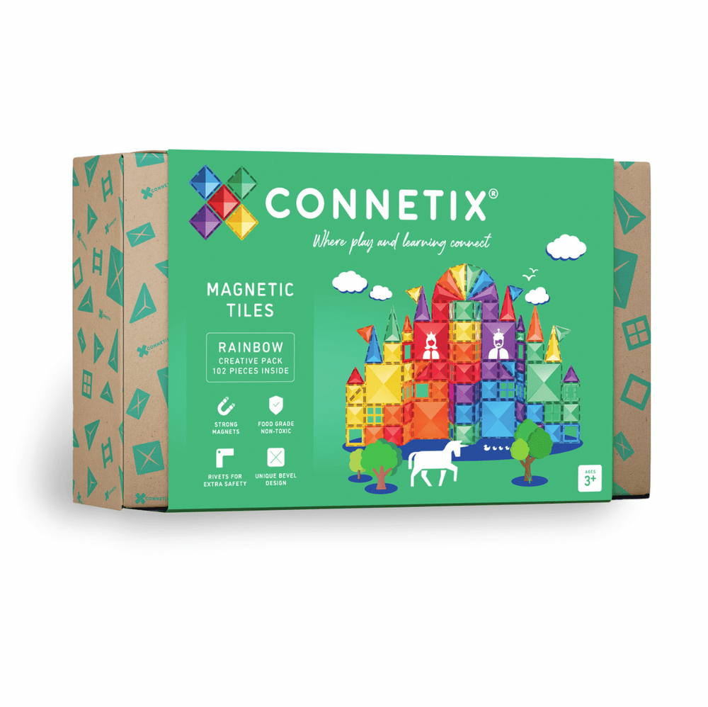 Rainbow Creative Pack - 102 pieces - Connetix Tiles