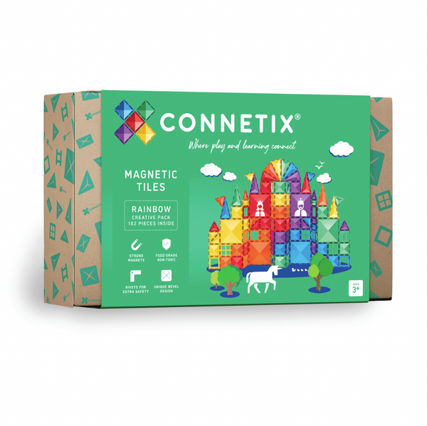 Rainbow Creative Pack - 102 pieces - Connetix Tiles