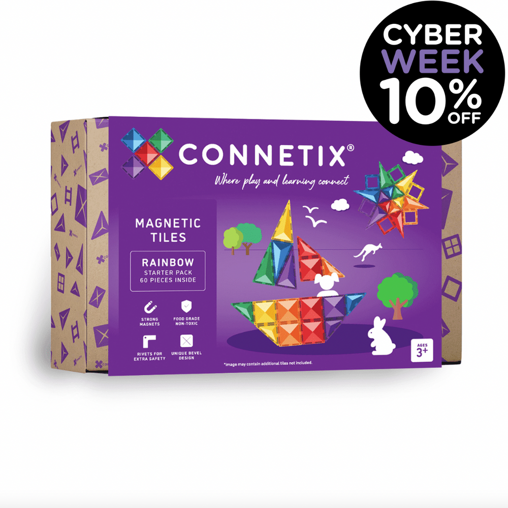 Rainbow Starter Pack 60 pc - Connetix Tiles