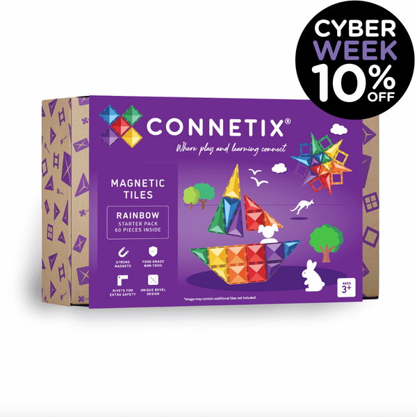 Rainbow Starter Pack 60 pc - Connetix Tiles
