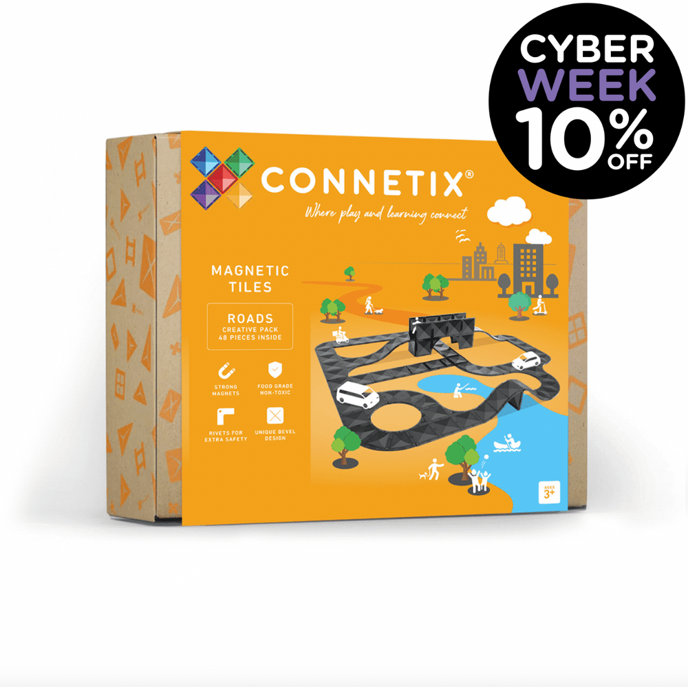 Roads Creative Pack - 48 pieces - Connetix