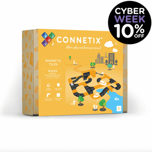 Roads Ramps and Intersections Pack - 16 piece - Connetix Tiles