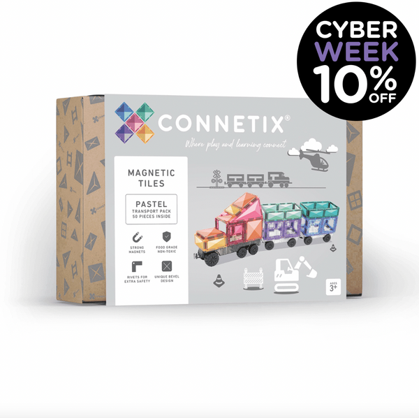 Pastel Transport Pack 50pc - Connetix