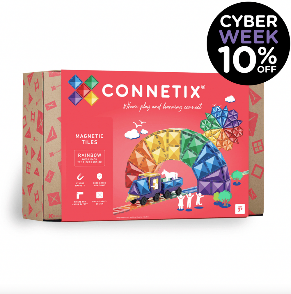 Rainbow Mega Pack - 212 pc - Connetix Tiles