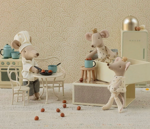 Cafe Set Mouse Small off-white - Maileg