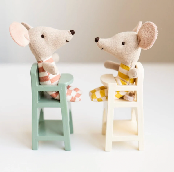 High Chair for mouse - Off White - Maileg