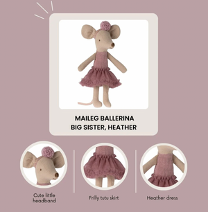 Ballerina Mouse Big Sister Heather - Maileg