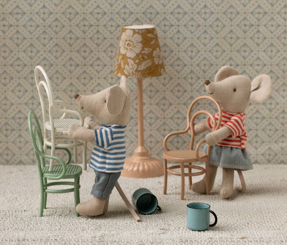 Vintage Chair Mouse  Dark Powder - Maileg