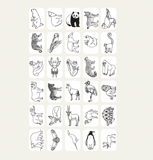 KidyDraw Mini - Animals around the World - KidyWolf