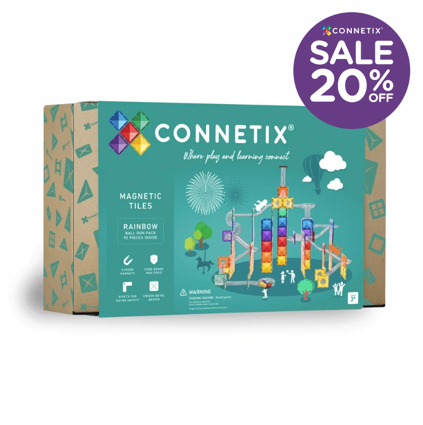 Rainbow Ball Run 92 pc- Connetix Tiles