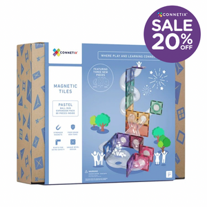 Pastel Ball Run Expansion Pack 80 pc - Connetix Tiles