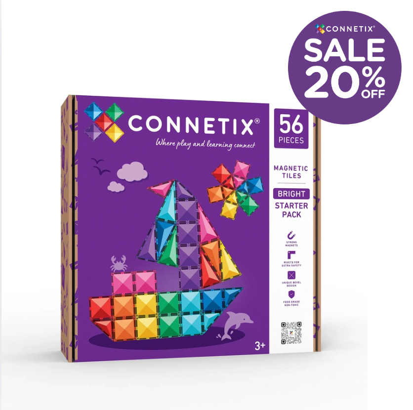 Bright Starter Pack 56 pc - NEW - Connetix - STOCK DUE LATE SEPTEMBER