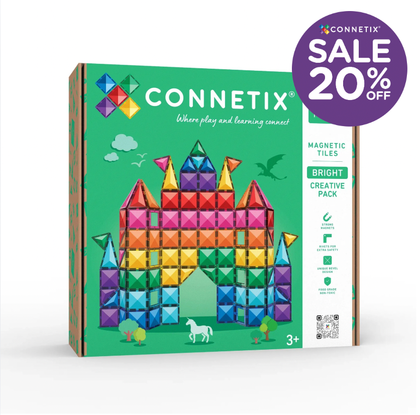 Bright Creative Pack 104 pc - NEW - Connetix - STOCK DUE LATE SEPTEMBER