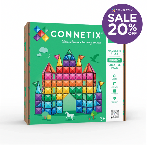 Bright Creative Pack 104 pc - NEW - Connetix - STOCK DUE LATE SEPTEMBER