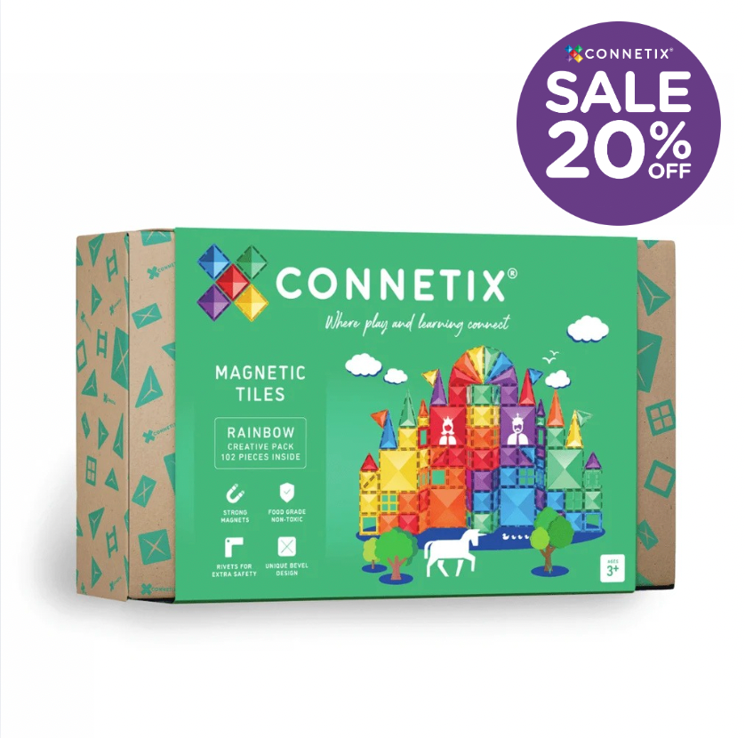 Rainbow Creative Pack - 102 pieces - Connetix Tiles