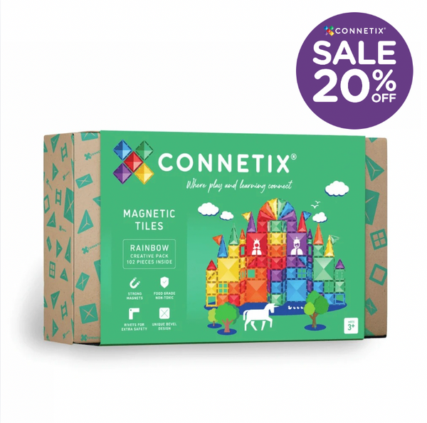 Rainbow Creative Pack - 102 pieces - Connetix Tiles