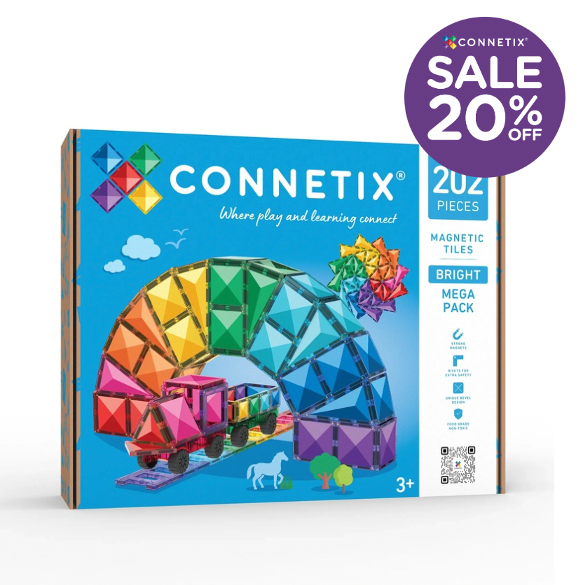Bright Mega Pack 202 pc - NEW - Connetix - STOCK DUE LATE SEPTEMBER