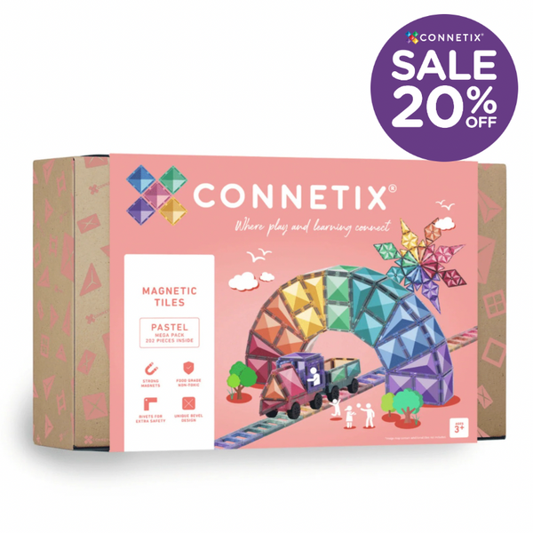 Pastel Mega Pack - 202 pc - Connetix Tiles - STOCK DUE LATE SEPTEMBER